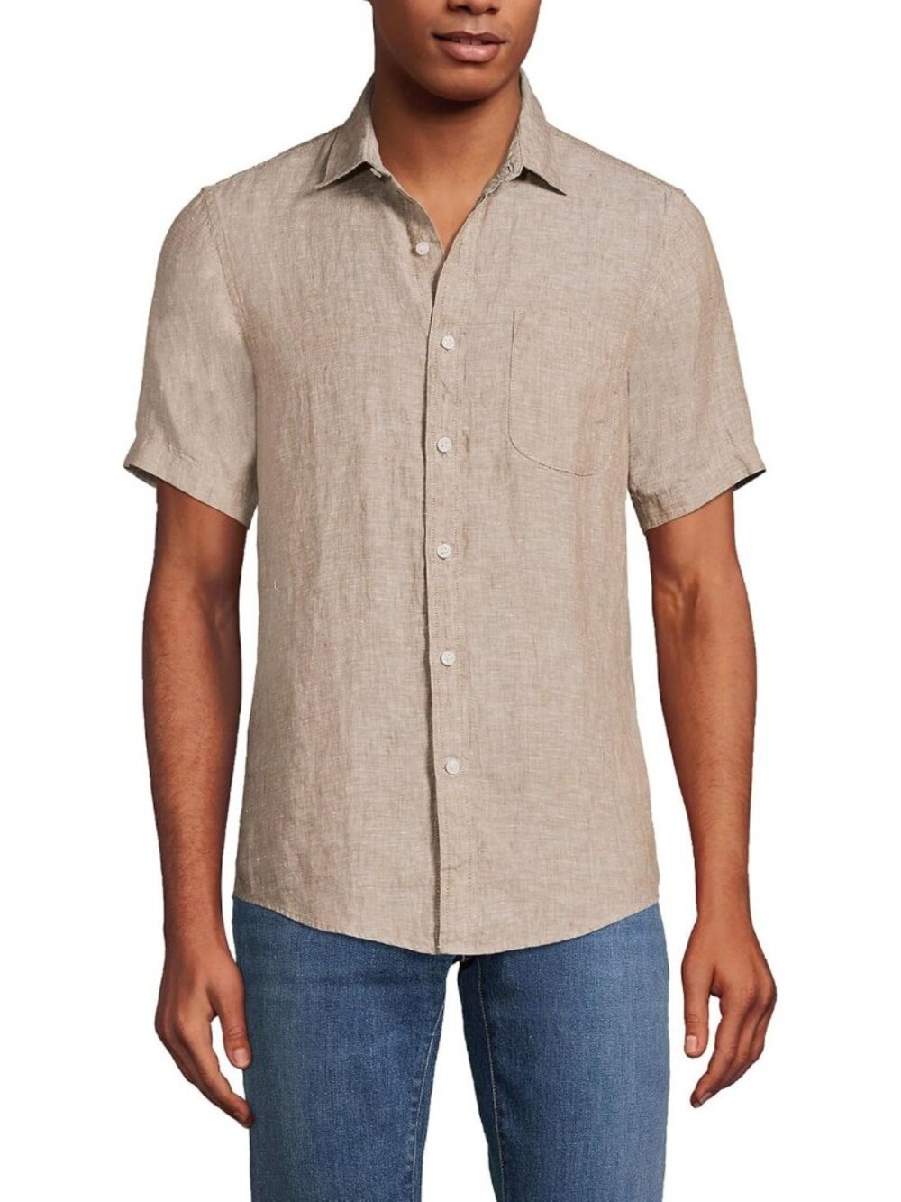 Men's Short Sleeve Seersucker Shirt - Lightweight, Breathable Summer Style